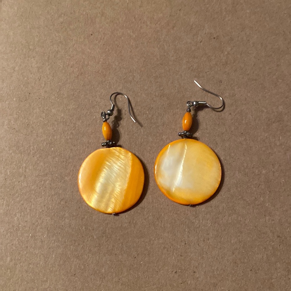 Orange earrings